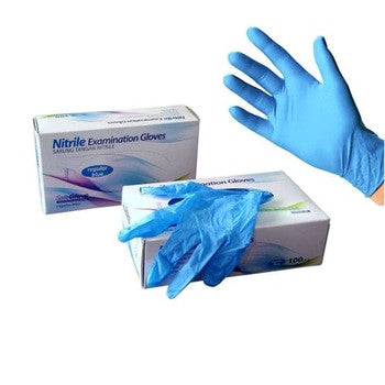 Safeglove Nitrile Reguler Blue OneMed box 100pcs
