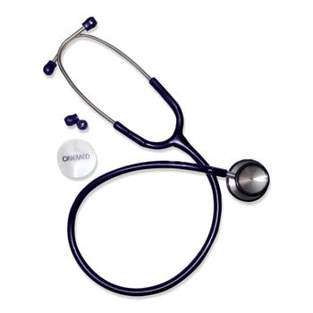 Stethoscope Dewasa Stainless Navy Blue OneMed