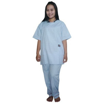 Baju Operasi+Celana Set Biru Muda OneMed