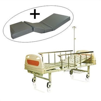 Bed Ranjang Pasien ABS 2 crank/putaran+Matras