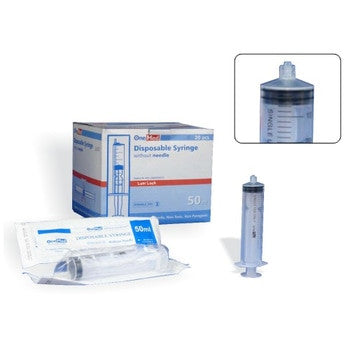 OneMed Syringe 50cc box isi20 Luer Lock-LL