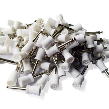 Prophy Cups Latch Style Flat 6 web White