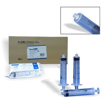 Syringe 20cc OneMed box isi50 Luer Lock-LL