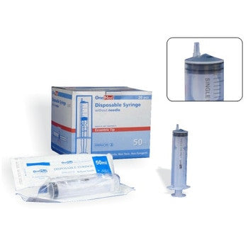 Syringe 50cc OneMed box isi20 Eccentric Tip-Lubang Samping